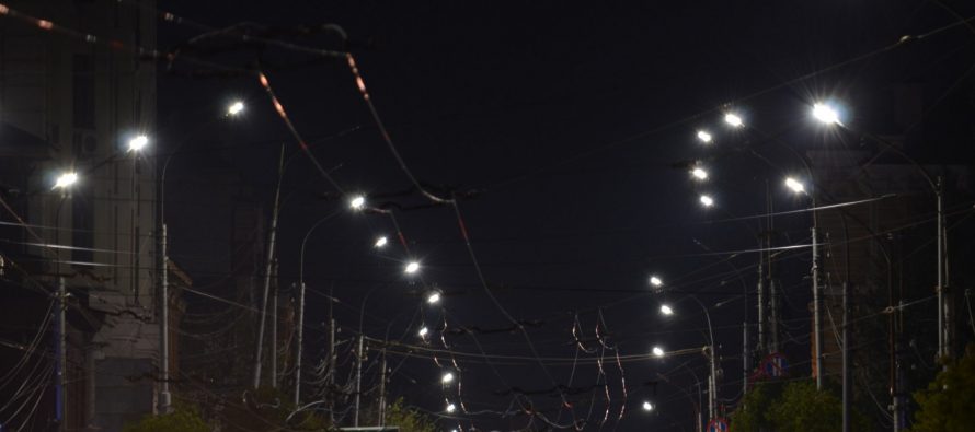 На улицах Рязани установили экспериментальные светильники