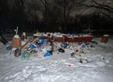 На улице Полетаева в Рязани мусор не вывозили с новогодних праздников