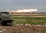 Расчет украинского «Града» открыл огонь по позициям территориальной обороны ВСУ под Авдеевкой