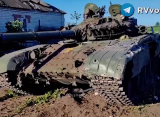 RusVesna: «Отважные» затрофеили чешский танк Т-72М, брошенный ВСУ