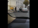 В ДТП с участием Mercedes и мотоциклом на Полонской в Рязани никто не пострадал