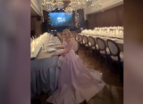 Хейтеры раскритиковали пышное платье «принцессы», которое Яна Рудковская выбрала для ужина