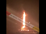 В Одессе прогремели сильные взрывы, вспыхнул пожар в отеле Одесса у Морвокзала