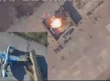 Военная хроника: русский дрон «Ланцет» уничтожил Су-25 ВСУ на аэродроме Долгинцево