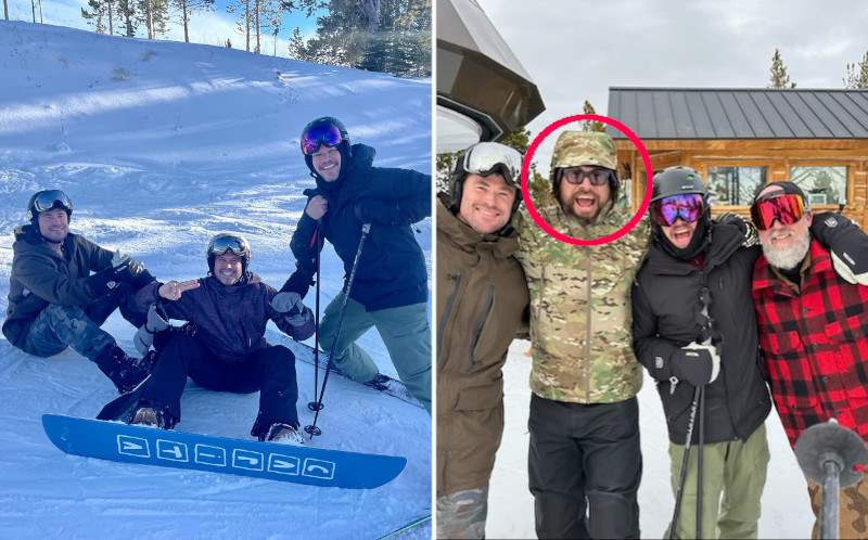 SpotOn: Тор и Джейсон Борн провели новогодний уикенд на лыжах