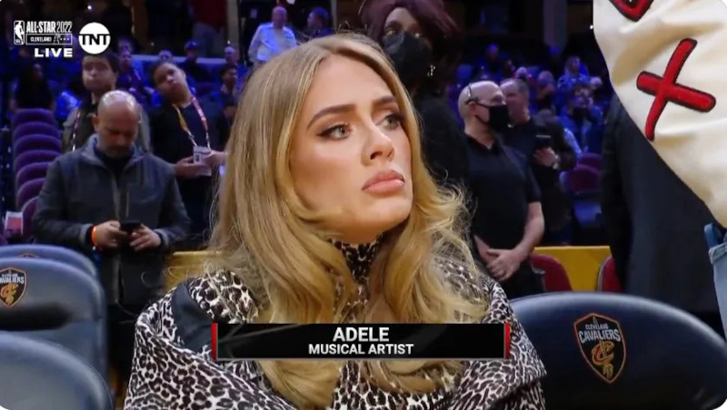Адель объяснила свой вид на вирусном меме НБА и отказалась признать наполнители в губах