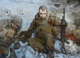 Рязанский художник Миронов написал портрет бойца Романа Рудакова