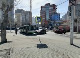На Маяковского в Рязани легковушка протаранила автобус