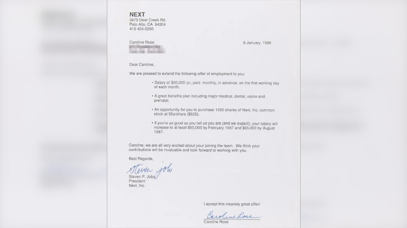 SpotOn: письмо Стива Джобса продается почти за 9 миллионов рублей