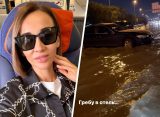 Анфиса Чехова показала поездку на такси по затопленному Дубаю