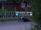 На ул. Весенней в Рязани иномарка Daewoo Nexia столкнулась с мотоциклом